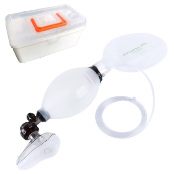 Reusable silicone manual resuscitator for adult