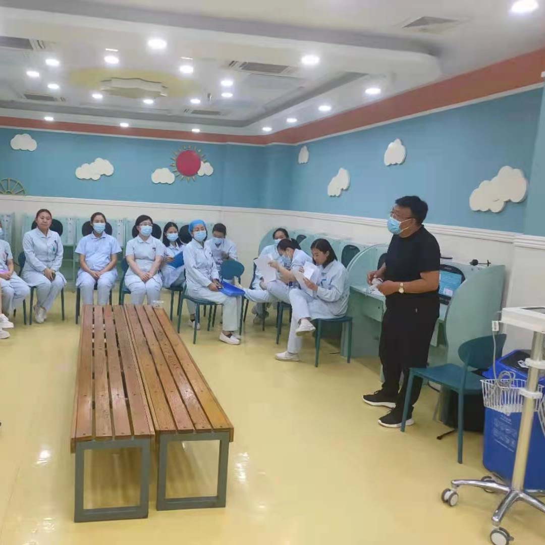 demostración de xiamen Ganador Productos nebulizadores en el hospital