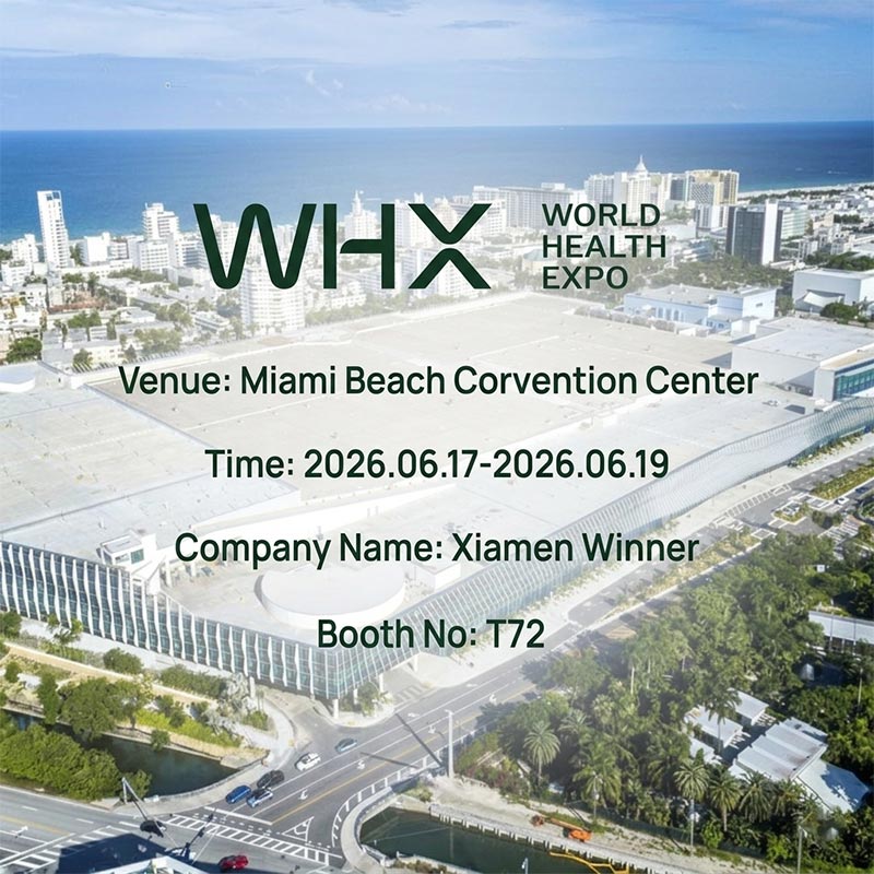 Únase a Xiamen Tianzuo/Winner en la WHX World Health Expo 2026 – Stand T72, Miami Beach.
